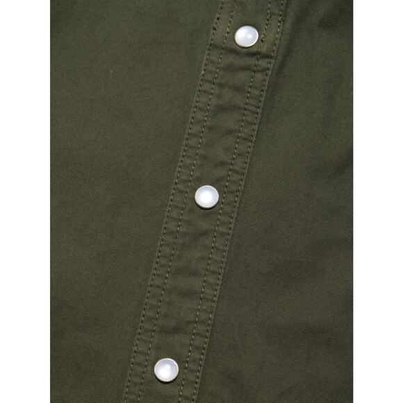 Veronica Beard Keston Utility Shirt Dress Army Green Size 0 $398 NWT - Picture 5 of 8